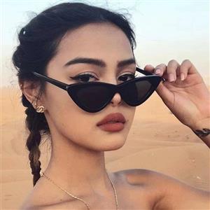 Fashion sunglasses AliExpress Amazon cross-border unisex cat-eye triangle sunglasses