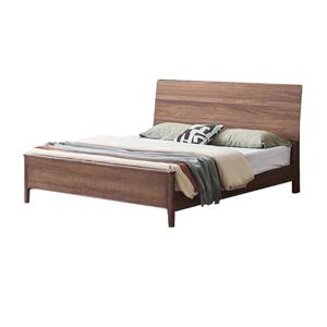 Black walnut new Chinese style solid wood double bed