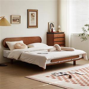 Cherry wood tatami bed