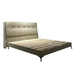 Bed master bedroom high-end atmosphere 2025 new modern simple leather bed