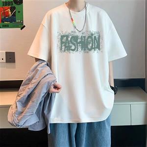 Men's short sleeve cotton base shirt