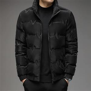 Young and middle-aged men standing collar zipper white duck down fashion trend warm tide down jacket