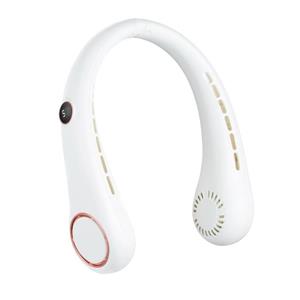 Creative rotating neck hanging charging fan USB portable summer strong wind outdoor travel office Lai Ren fan